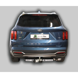 K132-F(N) Лидер-плюс ТСУ (с металлич. пластиной) для Kia Sorento 2020- без снятия и выреза бампера. Тип шара: F. Нагрузки: 2000/100 кг, масса фаркопа 21,4 кг (без э