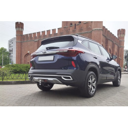 KST-20-991122.00 PT GROUP Фаркоп на Kia Seltos 2020-2022, 2024- без подрезки бампера. Тип шара: E (легкосъемный шар под квадрат). Нагрузки: 1500/80 кг, масса фаркопа 23,3 кг