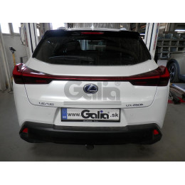L026A GALIA Полностью оцинкованный фаркоп на Lexus UX 2018-. Подрозетник убирается за бампер. Тип шара: A. Невидимый вырез бампера. Нагрузки: 1200/80 кг, мас