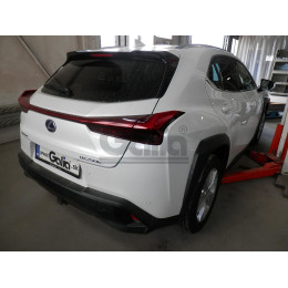 L026A GALIA Полностью оцинкованный фаркоп на Lexus UX 2018-. Подрозетник убирается за бампер. Тип шара: A. Невидимый вырез бампера. Нагрузки: 1200/80 кг, мас