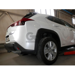 L026A GALIA Полностью оцинкованный фаркоп на Lexus UX 2018-. Подрозетник убирается за бампер. Тип шара: A. Невидимый вырез бампера. Нагрузки: 1200/80 кг, мас