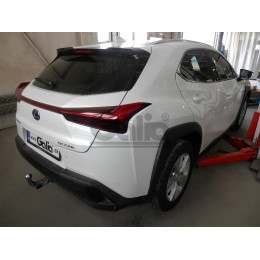 L026A GALIA Полностью оцинкованный фаркоп на Lexus UX 2018-. Подрозетник убирается за бампер. Тип шара: A. Невидимый вырез бампера. Нагрузки: 1200/80 кг, мас