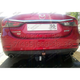 MZ 03 AVTOS Фаркоп на Mazda 6 седан 2012-2022. Необходима подрезка бампера. Тип шара: A. Нагрузки: 1750/75 кг, масса фаркопа 21 кг (без электрики в комплекте)
