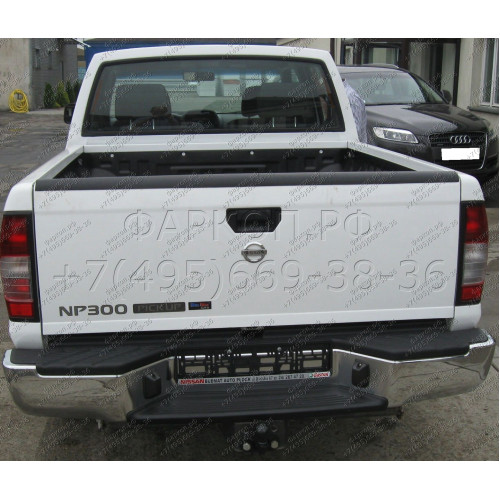 N-086 STEINHOF Фаркоп на Nissan NP300 бампер со ступенькой 2008-2013 без подрезки бампера. Тип шара: F. Нагрузки: 3000/120 кг, масса фаркопа 30 кг (без электрики в комплекте)