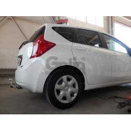 N057C GALIA Полностью оцинкованный фаркоп на Nissan Note 2013-2020. Тип шара: C (горизонтальный съемный). Невидимый вырез бампера. Нагрузки: 1000/50 кг, масса ф