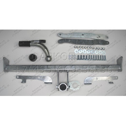 N057C GALIA Полностью оцинкованный фаркоп на Nissan Note 2013-2020. Тип шара: C (горизонтальный съемный). Невидимый вырез бампера. Нагрузки: 1000/50 кг, масса ф
