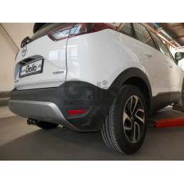 O070C GALIA Полностью оцинкованный фаркоп на Opel Crossland X 2017-2021, Opel Crossland 2021-2024. Тип шара: C (горизонтальный съемный). Невидимый вырез бампера. Нагрузк