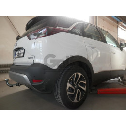 O070C GALIA Полностью оцинкованный фаркоп на Opel Crossland X 2017-2021, Opel Crossland 2021-2024. Тип шара: C (горизонтальный съемный). Невидимый вырез бампера. Нагрузк