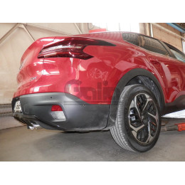 O074V GALIA Полностью оцинкованный фаркоп на Citroen C4 X 2023-, Opel Mokka 2020-, Jeep Avenger 2023-. Тип шара: AV (вертикальное быстросъемное крепление шара на ключе). Не