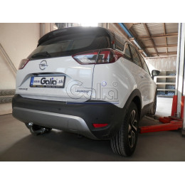 O070C GALIA Полностью оцинкованный фаркоп на Opel Crossland X 2017-2021, Opel Crossland 2021-2024. Тип шара: C (горизонтальный съемный). Невидимый вырез бампера. Нагрузк