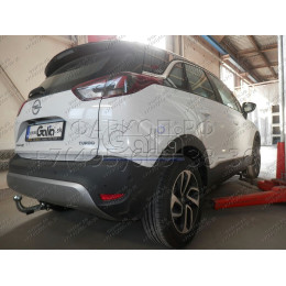 O070C GALIA Полностью оцинкованный фаркоп на Opel Crossland X 2017-2021, Opel Crossland 2021-2024. Тип шара: C (горизонтальный съемный). Невидимый вырез бампера. Нагрузк