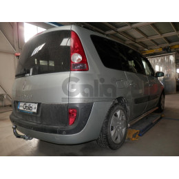 R079C GALIA Полностью оцинкованный фаркоп на Renault Espace 2002-2014, Renault Grand Espace 2003-2014. Подрозетник убирается за бампер. Тип шара: C (горизонтальный съемны