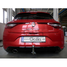 R097C GALIA Полностью оцинкованный фаркоп на Renault Megane хетчбек 5 дверей 2016-. Подрозетник убирается за бампер. Тип шара: C (горизонтальный съемный). Н