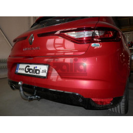 R097C GALIA Полностью оцинкованный фаркоп на Renault Megane хетчбек 5 дверей 2016-. Подрозетник убирается за бампер. Тип шара: C (горизонтальный съемный). Н