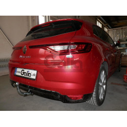 R097C GALIA Полностью оцинкованный фаркоп на Renault Megane хетчбек 5 дверей 2016-. Подрозетник убирается за бампер. Тип шара: C (горизонтальный съемный). Н