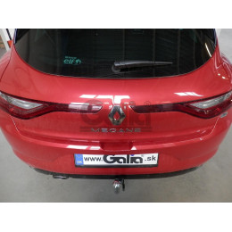 R097C GALIA Полностью оцинкованный фаркоп на Renault Megane хетчбек 5 дверей 2016-. Подрозетник убирается за бампер. Тип шара: C (горизонтальный съемный). Н