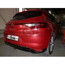 R097C GALIA Полностью оцинкованный фаркоп на Renault Megane хетчбек 5 дверей 2016-. Подрозетник убирается за бампер. Тип шара: C (горизонтальный съемный). Н