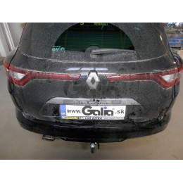 R098A GALIA Полностью оцинкованный фаркоп на Renault Megane GrandTour универсал 2016-. Подрозетник убирается за бампер. Тип шара: A. Невидимый вырез бампера. Н