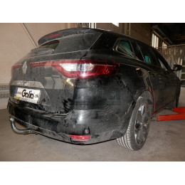 R098A GALIA Полностью оцинкованный фаркоп на Renault Megane GrandTour универсал 2016-. Подрозетник убирается за бампер. Тип шара: A. Невидимый вырез бампера. Н