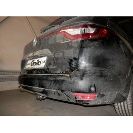 R098A GALIA Полностью оцинкованный фаркоп на Renault Megane GrandTour универсал 2016-. Подрозетник убирается за бампер. Тип шара: A. Невидимый вырез бампера. Н