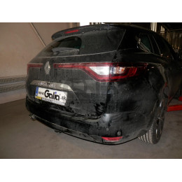 R098A GALIA Полностью оцинкованный фаркоп на Renault Megane GrandTour универсал 2016-. Подрозетник убирается за бампер. Тип шара: A. Невидимый вырез бампера. Н