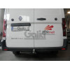R110C GALIA Полностью оцинкованный фаркоп на Renault Master 2024-, Nissan Interstar 2024-. Тип шара: C (горизонтальный съемный). Установка без снятия и выреза бампера. Нагрузки: 3000/120 кг, масса фаркопа 21,02 кг