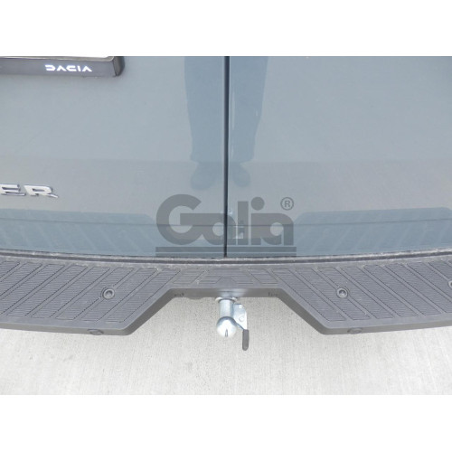 R110C GALIA Полностью оцинкованный фаркоп на Renault Master 2024-, Nissan Interstar 2024-. Тип шара: C (горизонтальный съемный). Установка без снятия и выреза бампера. Нагрузки: 3000/120 кг, масса фаркопа 21,02 кг