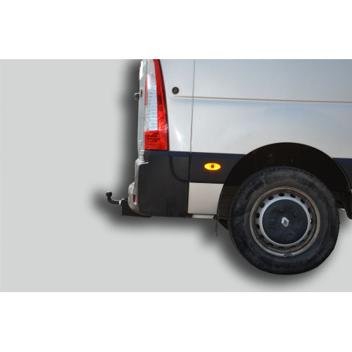 R121-FC Лидер-плюс ТСУ для Renault Master 2010-, Opel Movano B 2010-, Nissan NV400 2011-2021, Nissan Interstar 2022- без снятия и выреза бампера. Тип шара: FC. Нагрузки: 1200/50 кг, масса фаркопа 23 кг (без электрики в комплекте)
