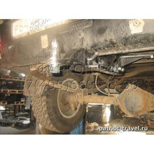 FA 0611-E Бизон Фаркоп на UAZ Patriot 2004-2015 без подрезки бампера. Тип шара: E (легкосъемный шар под квадрат). Нагрузки: 3000/120 кг. Не комплектуется электрикой