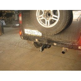 FA 0611-E Бизон Фаркоп на UAZ Patriot 2004-2015 без подрезки бампера. Тип шара: E (легкосъемный шар под квадрат). Нагрузки: 3000/120 кг. Не комплектуется электр
