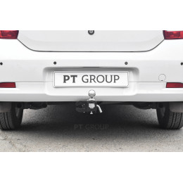 RLO-12-991122.00 PT GROUP Фаркоп на Renault Logan седан 2014-2022, Renault Logan Stepway 2019-2022 без подрезки бампера. Тип шара: E (легкосъемный шар под квадрат). Нагрузки: 1500/75 