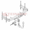 S-104 STEINHOF Фаркоп на Seat Exeo седан 2008-2013, Seat Exeo ST (универсал) 2008-2013. Требуется подрезка бампера. Тип шара: AV (вертикальное быстросъемное крепление шара на ключе). Нагрузки: 2000/100 кг, масса фаркопа 20,6 кг (без электрики в комплекте)