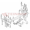S-452 STEINHOF Фаркоп на SsangYong Kyron 2005-2016. Требуется подрезка бампера. Тип шара: A. Нагрузки: 2300/100 кг, масса фаркопа 26,5 кг (без электрики в комплекте)