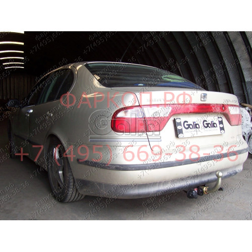 S012A GALIA Полностью оцинкованный фаркоп на SEAT Toledo седан 1998-2004. Тип шара: A. Невидимый вырез бампера. Нагрузки: 1600/75 кг, масса фаркопа 15,25 кг