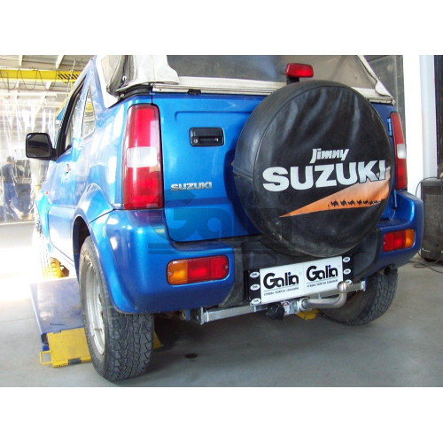 S050A GALIA Полностью оцинкованный фаркоп на Suzuki Jimny 1998-2018. Тип шара: A. Установка без снятия и выреза бампера. Нагрузки: 1400/75 кг, масса фаркопа 13,52 кг