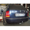 S085A GALIA Полностью оцинкованный фаркоп на Skoda Octavia I седан/универсал 1998-2004, Octavia Tour 2004-2010. Подрозетник убирается за бампер. Тип шара: A. Невидимый вырез бампера. Нагрузки: 1600/75 кг, масса фаркопа 13,32 кг