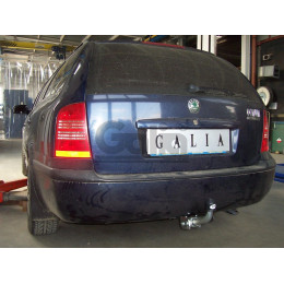 S085A GALIA Полностью оцинкованный фаркоп на Skoda Octavia I седан/универсал 1998-2004, Octavia Tour 2004-2010. Подрозетник убирается за бампер. Тип шара: A. Невидимый 
