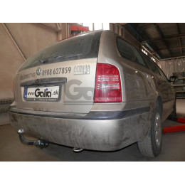 S085A GALIA Полностью оцинкованный фаркоп на Skoda Octavia I седан/универсал 1998-2004, Octavia Tour 2004-2010. Подрозетник убирается за бампер. Тип шара: A. Невидимый 