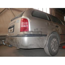 S085A GALIA Полностью оцинкованный фаркоп на Skoda Octavia I седан/универсал 1998-2004, Octavia Tour 2004-2010. Подрозетник убирается за бампер. Тип шара: A. Невидимый 