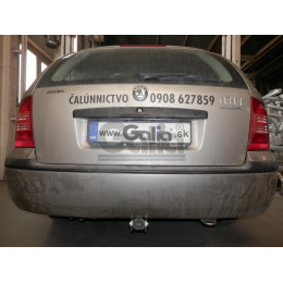 S085A GALIA Полностью оцинкованный фаркоп на Skoda Octavia I седан/универсал 1998-2004, Octavia Tour 2004-2010. Подрозетник убирается за бампер. Тип шара: A. Невидимый 