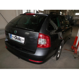 S086A GALIA Полностью оцинкованный фаркоп на Skoda Octavia II седан/универсал 2005-2013, Skoda Octavia Scout 2008-2013, в т.ч. 4WD. Подрозетник убирается за бампер. Тип шара: