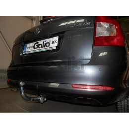 S086A GALIA Полностью оцинкованный фаркоп на Skoda Octavia II седан/универсал 2005-2013, Skoda Octavia Scout 2008-2013, в т.ч. 4WD. Подрозетник убирается за бампер. Тип шара: