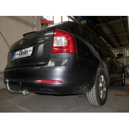 S086A GALIA Полностью оцинкованный фаркоп на Skoda Octavia II седан/универсал 2005-2013, Skoda Octavia Scout 2008-2013, в т.ч. 4WD. Подрозетник убирается за бампер. Тип шара: