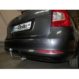 S086A GALIA Полностью оцинкованный фаркоп на Skoda Octavia II седан/универсал 2005-2013, Skoda Octavia Scout 2008-2013, в т.ч. 4WD. Подрозетник убирается за бампер. Тип шара: