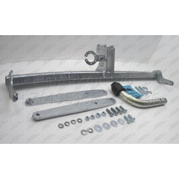 S086A GALIA Полностью оцинкованный фаркоп на Skoda Octavia II седан/универсал 2005-2013, Skoda Octavia Scout 2008-2013, в т.ч. 4WD. Подрозетник убирается за бампер. Тип шара: