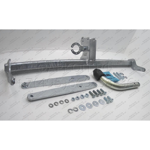 S086A GALIA Полностью оцинкованный фаркоп на Skoda Octavia II седан/универсал 2005-2013, Skoda Octavia Scout 2008-2013, в т.ч. 4WD. Подрозетник убирается за бампер. Тип шара: A. Подрезка бампера. Нагрузки: 1600/80 кг, масса фаркопа 15 кг