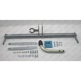 S086A GALIA Полностью оцинкованный фаркоп на Skoda Octavia II седан/универсал 2005-2013, Skoda Octavia Scout 2008-2013, в т.ч. 4WD. Подрозетник убирается за бампер. Тип шара: