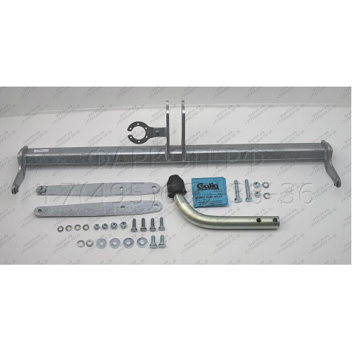 S086A GALIA Полностью оцинкованный фаркоп на Skoda Octavia II седан/универсал 2005-2013, Skoda Octavia Scout 2008-2013, в т.ч. 4WD. Подрозетник убирается за бампер. Тип шара: A. Подрезка бампера. Нагрузки: 1600/80 кг, масса фаркопа 15 кг