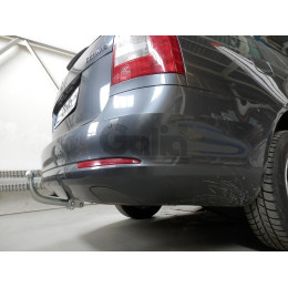 S086A GALIA Полностью оцинкованный фаркоп на Skoda Octavia II седан/универсал 2005-2013, Skoda Octavia Scout 2008-2013, в т.ч. 4WD. Подрозетник убирается за бампер. Тип шара: