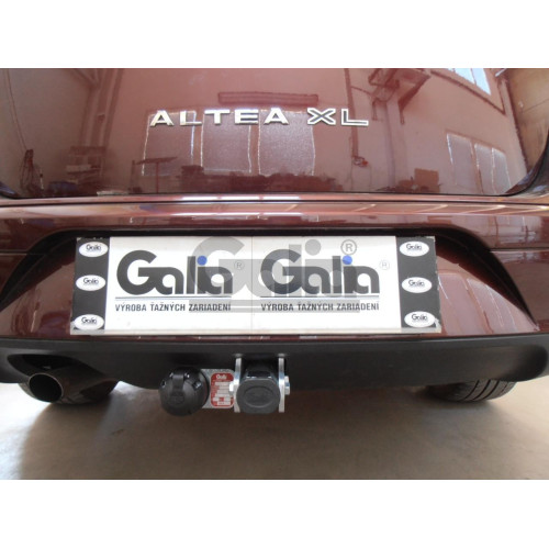 S092A GALIA Полностью оцинкованный фаркоп на SEAT Altea 2004-2015, в т.ч. Altea Freetrack / Altea XL. Тип шара: A. Подрезка бампера. Нагрузки: 1650/75 кг, масса фаркопа 17,01 кг